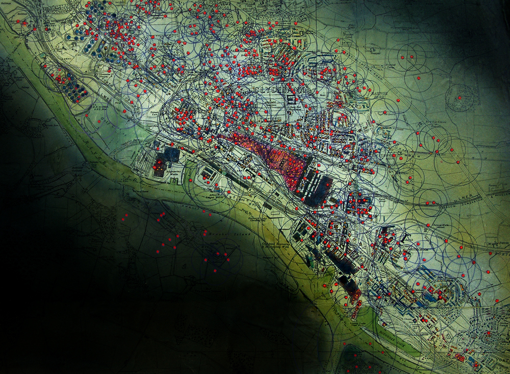 Bomb map Clydebank 1941